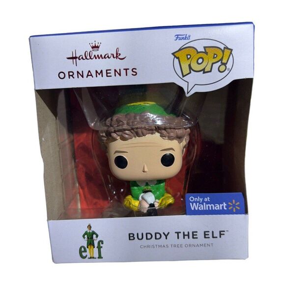 Hallmark 2021 Funko Pop Buddy The Elf Walmart Exclusive 3” Christmas Ornament - Picture 1 of 6